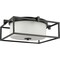 Progress Lighting Chadwick Collection Two-Light Black 15-3/8" Flush Mount P350171-031 - alternate 1